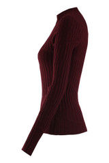 Soft Knit Mock Neck Wool Jumper