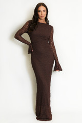 Raven Lace Lined Maxi Dress