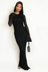 Raven Lace Lined Maxi Dress