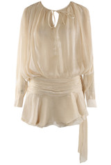 Georgette Belted Tunic Dress