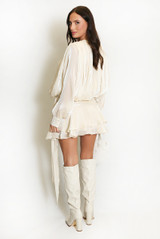 Georgette Belted Tunic Dress