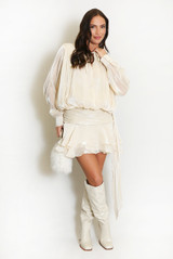 Georgette Belted Tunic Dress