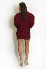 Stitch Detail Double Breasted Blazer