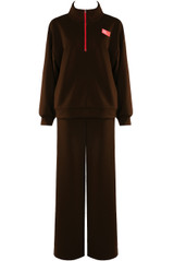 Slogan Tag Half Zip Jumper and Trouser Set