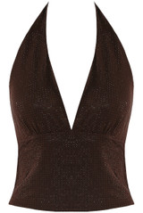 Halterneck Studded Top
