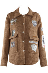 Patch Golden Buttons Borg Shacket Patch Golden Buttons Borg Shacket