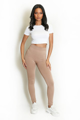 Elasticated Waist Fleece Lined Legging