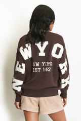 NY Slogan Wool Jumper