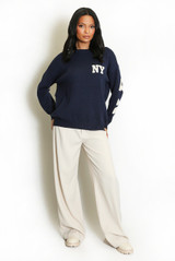 NY Slogan Wool Jumper