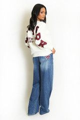 NY Slogan Wool Jumper