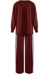 Side Striped Sweatshirt and Trouser Set
