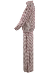 Striped Zip Top And Trouser Lounge Set