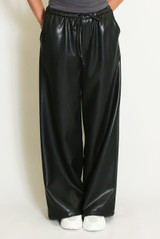 PU Wide Leg Trouser