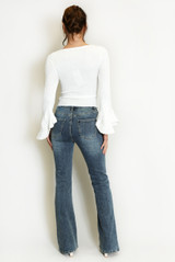 Flare Fit Longer Length Denim Jeans