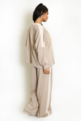 58 Slogan Oversized Shirt and Trouser Set