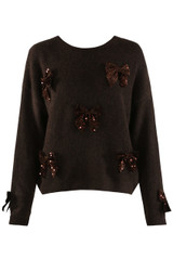 Sequin Bow Applique Jumper
