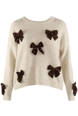 Sequin Bow Applique Jumper