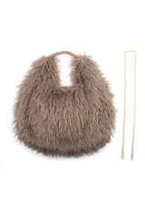 Shaggy Faux Fur Handbag 