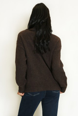 H Motif Wool Blend High Neck Jumper