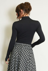 High Neck Long Sleeve Basic Bodysuit 