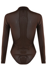 Sequin Panelled Mesh Bodysuit