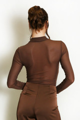 Sequin Panelled Mesh Bodysuit