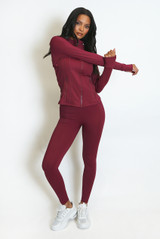 Sculpted Gym Jacket And Legging Set