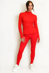 Sculpted Gym Jacket And Legging Set