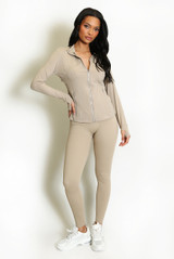 Sculpted Gym Jacket And Legging Set