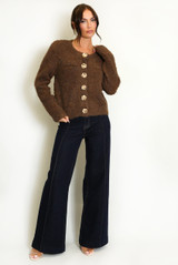 Statement Buttons Wool Cardigan