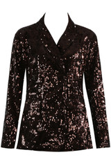 Sequin Double Breasted Blazer