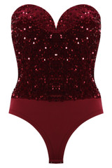 Sequin Sweetheart Bodysuit