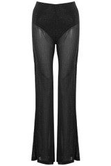 Sheer Studded Flare Trouser