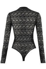 Scallop Neck Lace Bodysuit 