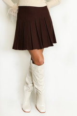 Pleated Mini Skirt