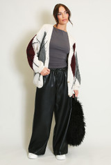 Jacquard Knit Cardigan