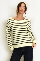 Bow Back Striped Jumper
