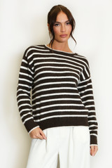 Bow Back Striped Jumper