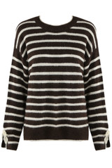 Bow Cuff Striped Jumper