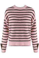Bow Cuff Striped Jumper