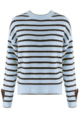 Bow Cuff Striped Jumper