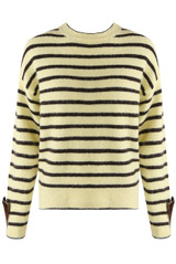 Bow Cuff Striped Jumper