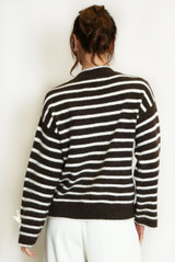 Bow Cuff Striped Jumper