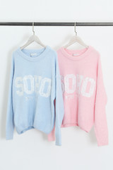 Lace Soho Slogan Wool Blend Jumper