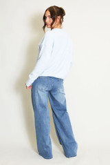 Lace Soho Slogan Wool Blend Jumper