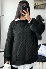 Oversized Cable Knit Jumper