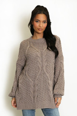 Oversized Cable Knit Jumper
