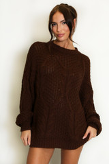 Oversized Cable Knit Jumper