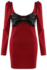 Bow Front Mini Dress