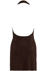 Studded Draped Halter Neck Dress